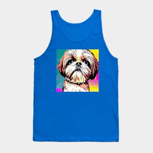 Shih Tzu Pop Art Tank Top